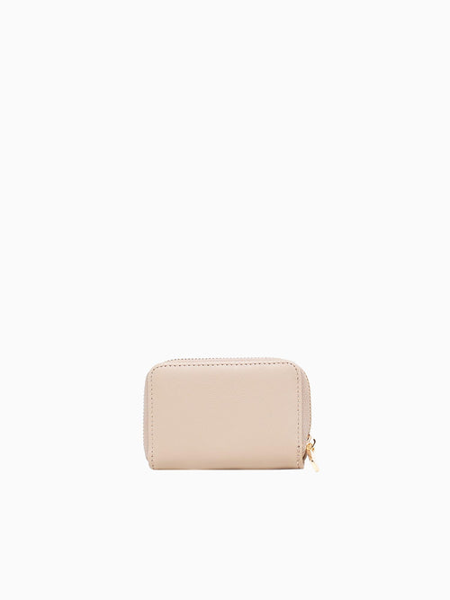 Zipped Card Case Khaki Tan