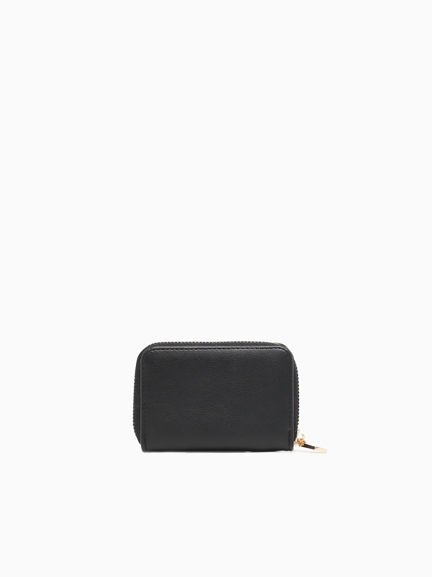 Zipped Card Case Black Black