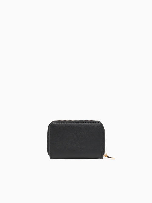 Zipped Card Case Black Black