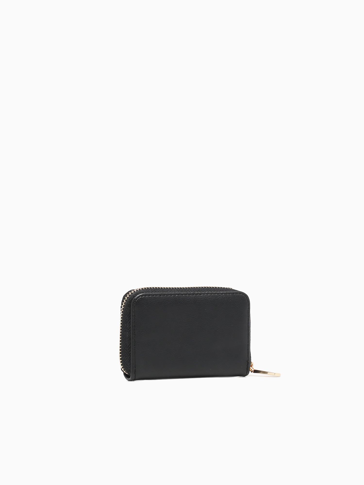 Zipped Card Case Black Black