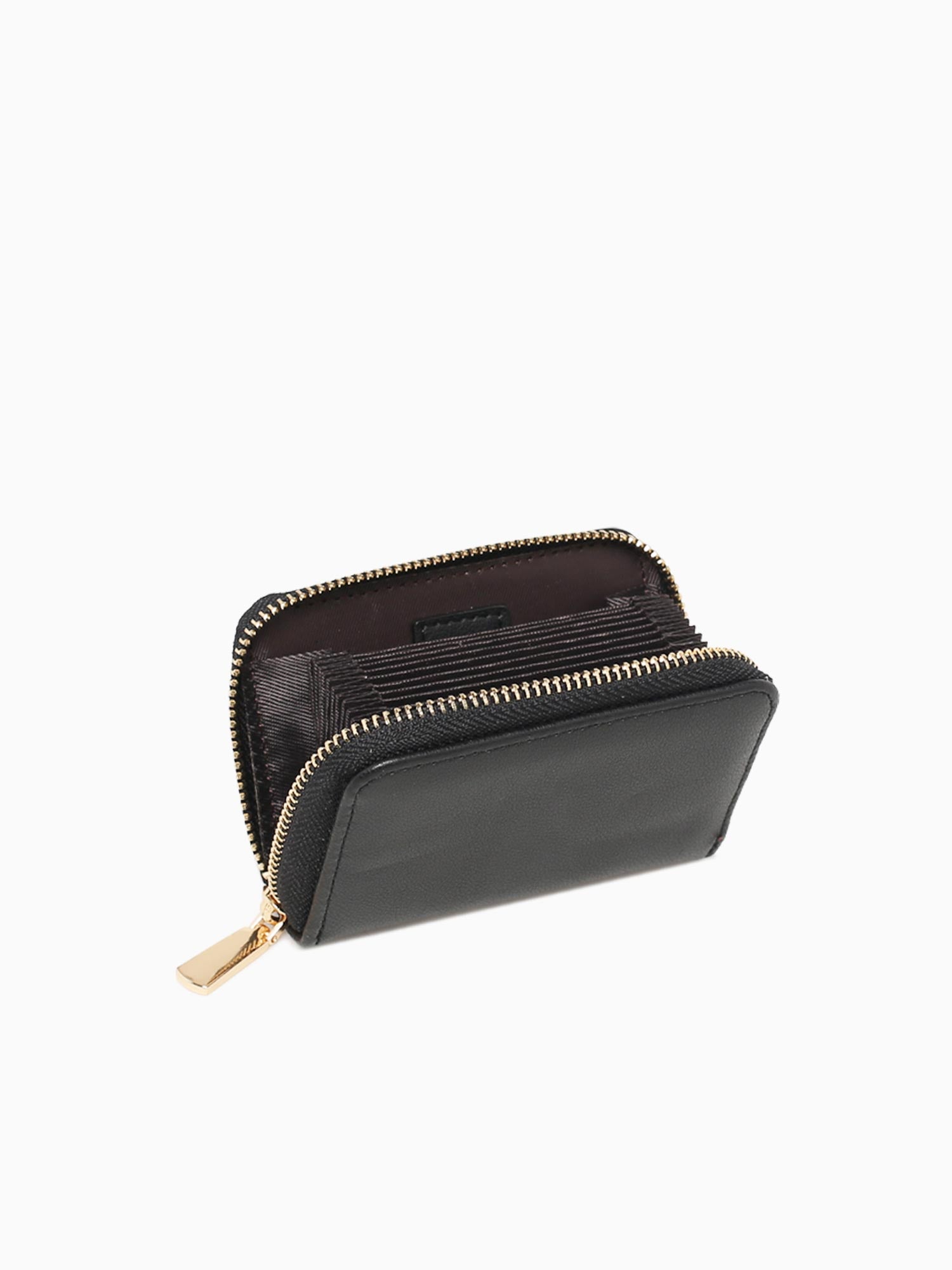Zipped Card Case Black Black