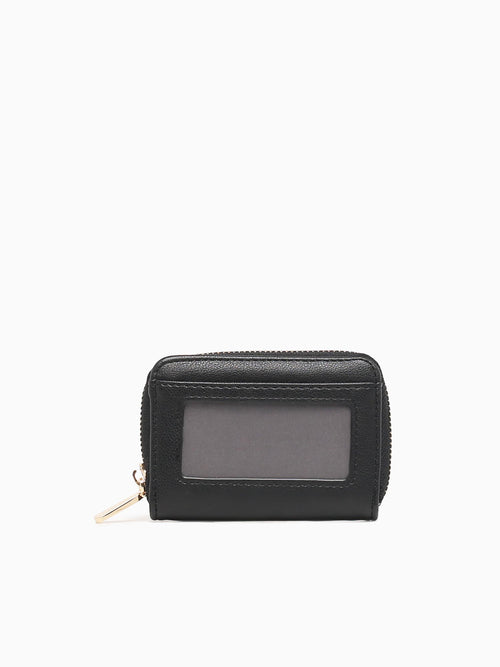 Zipped Card Case Black Black