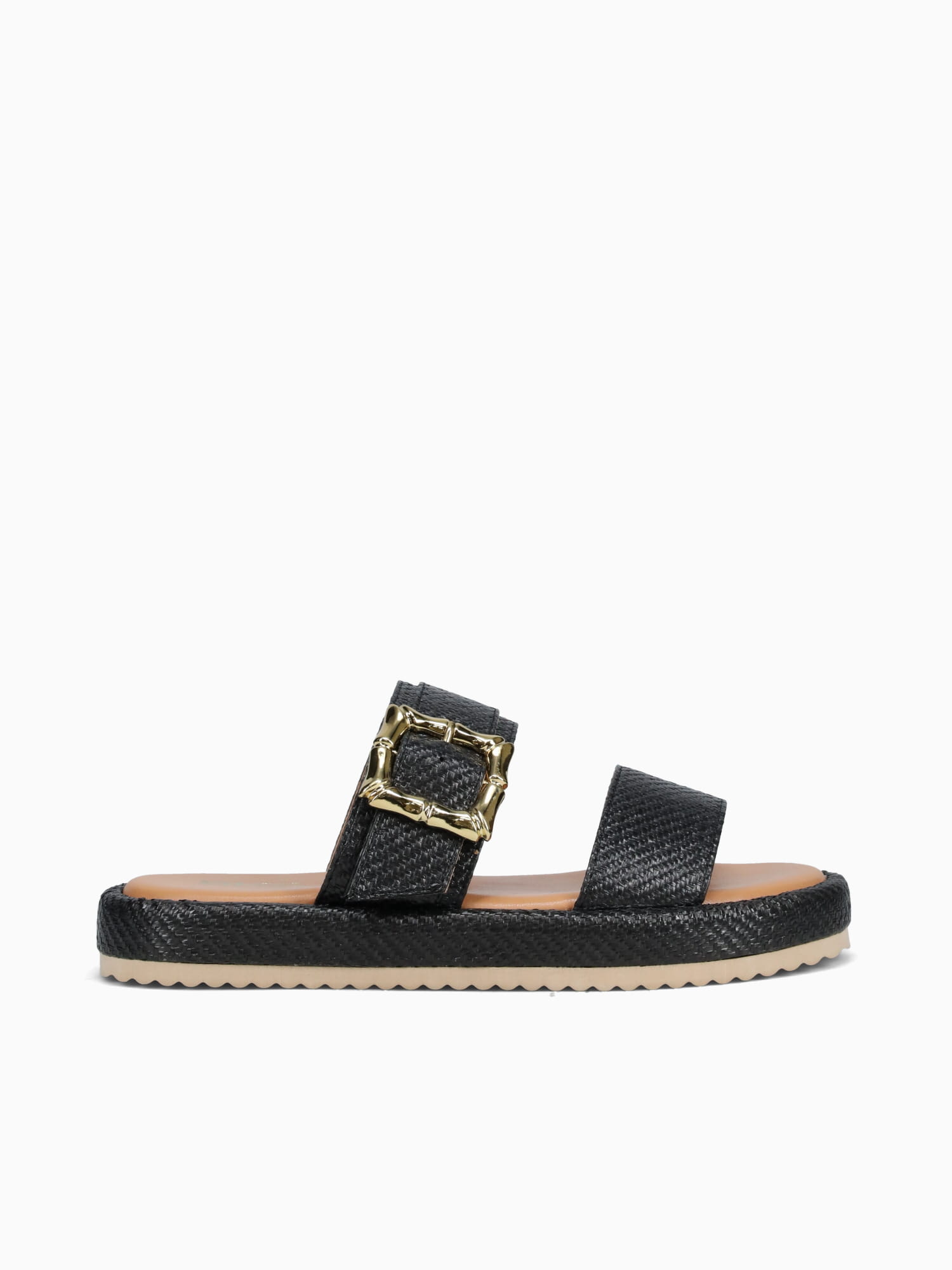 Mei Mei Black Smooth Raffia Black / 5 / M