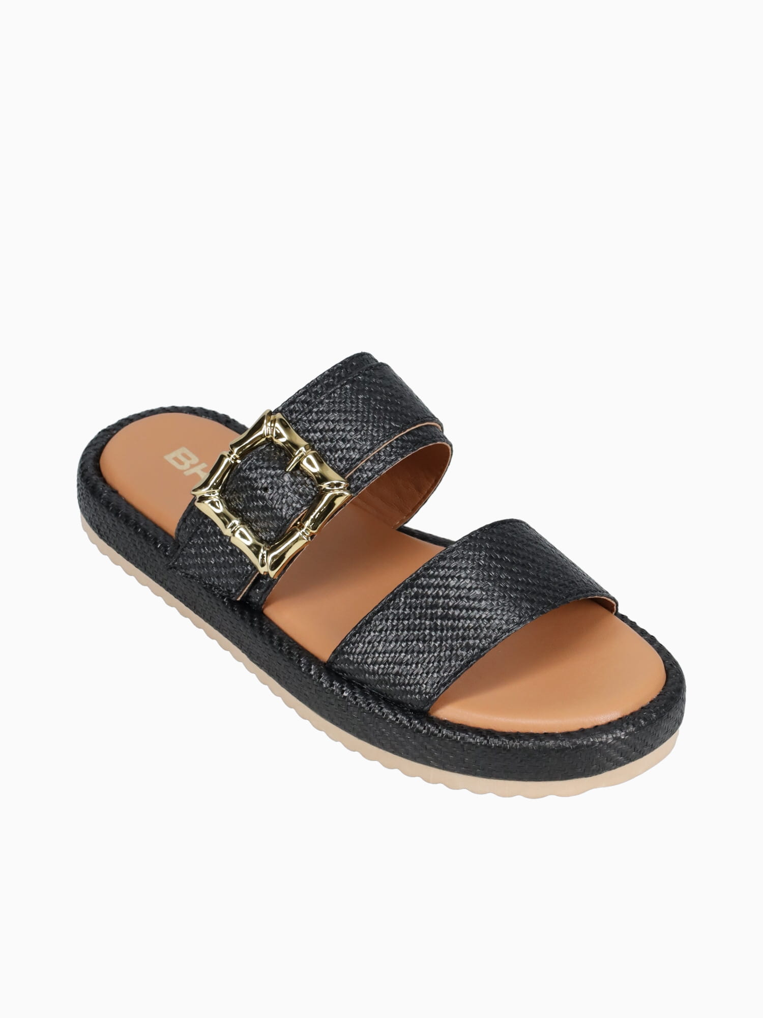 Mei Mei Black Smooth Raffia Black / 5 / M