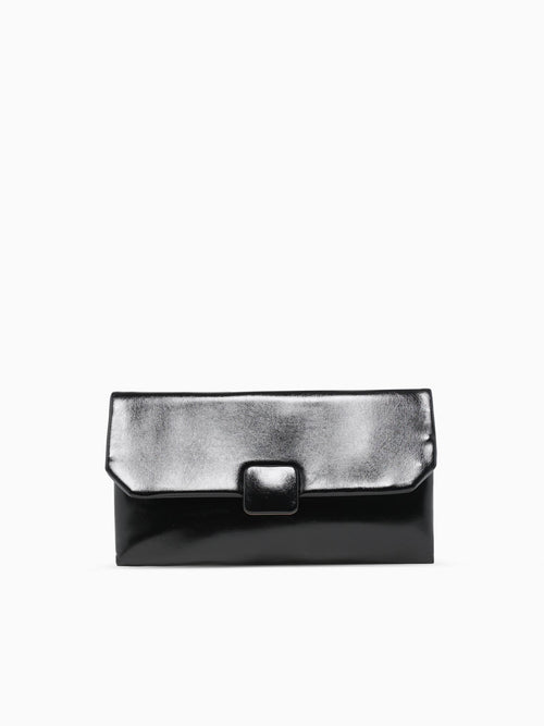 Violet Clutch Black Black