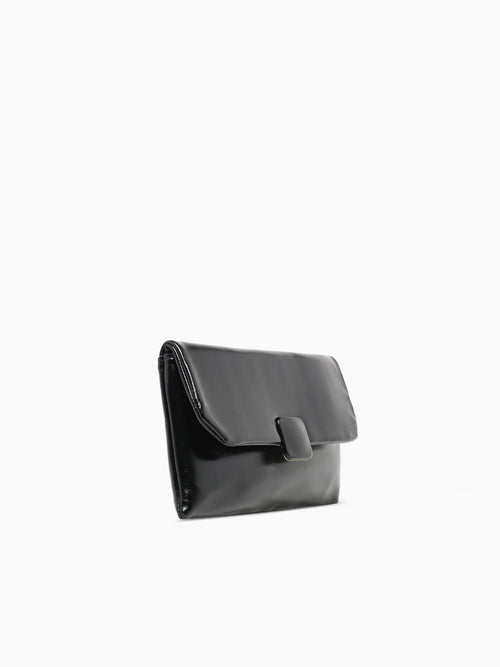 Violet Clutch Black Black