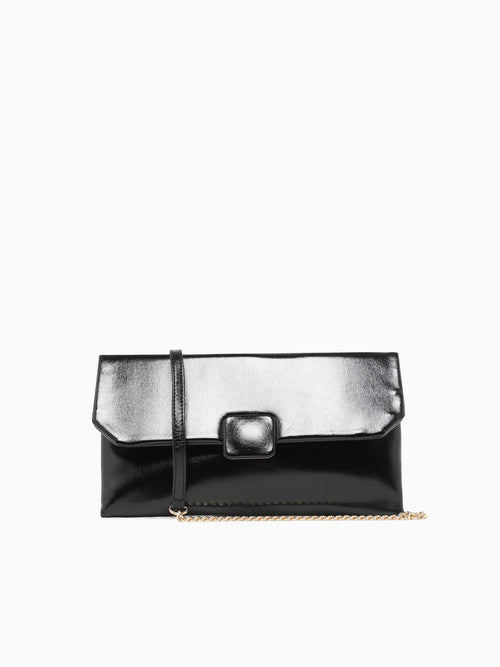 Violet Clutch Black Black