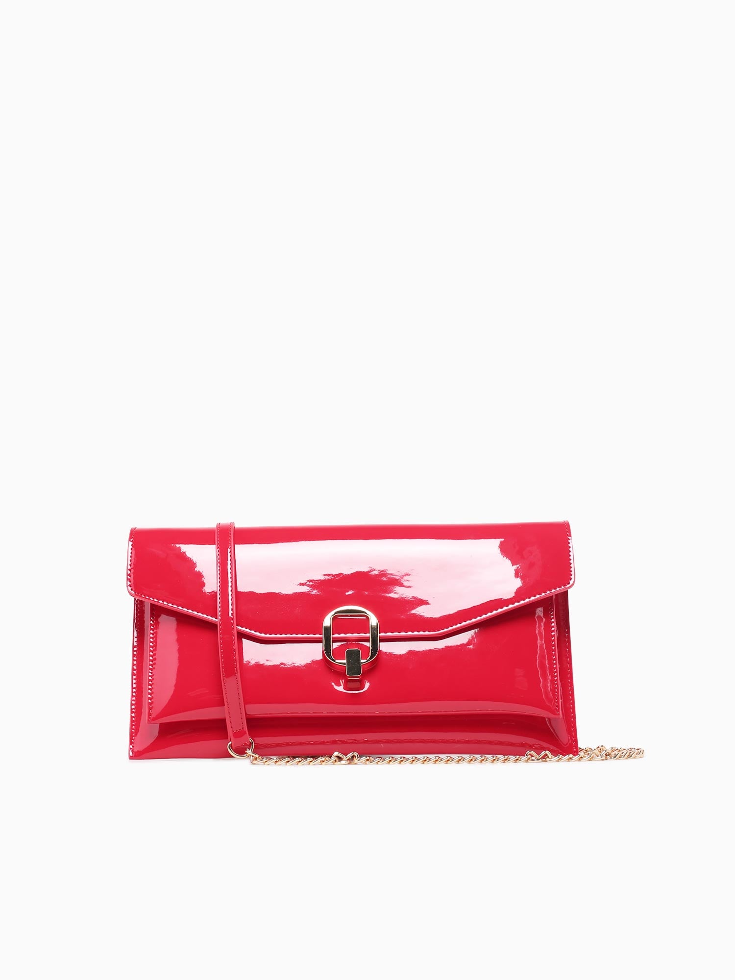 Sofia Clutch Red Pat Red
