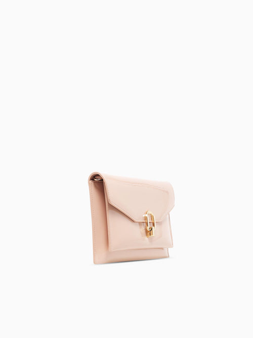 Sofia Clutch Nude Pat Natural