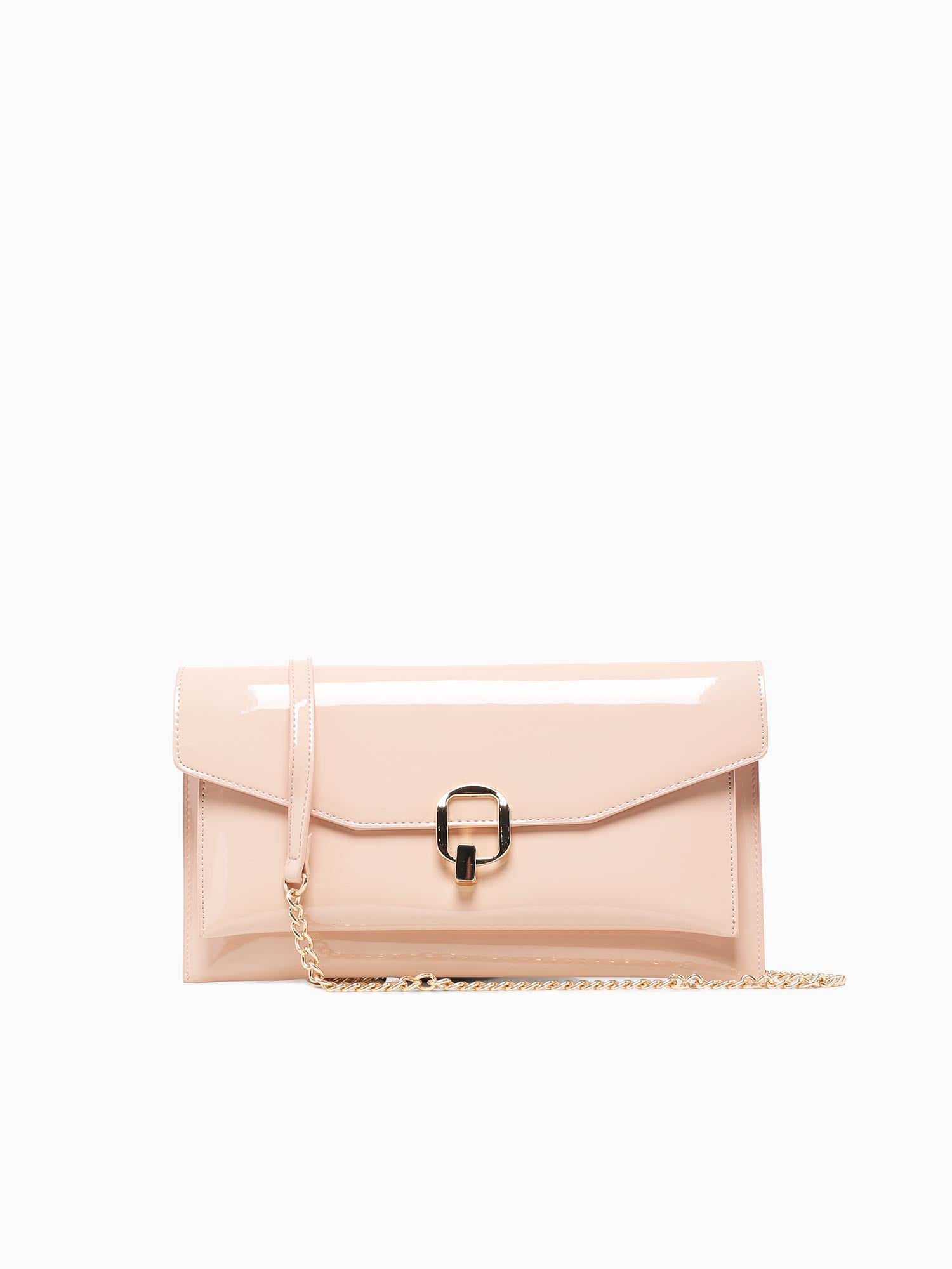 Sofia Clutch Nude Pat Natural