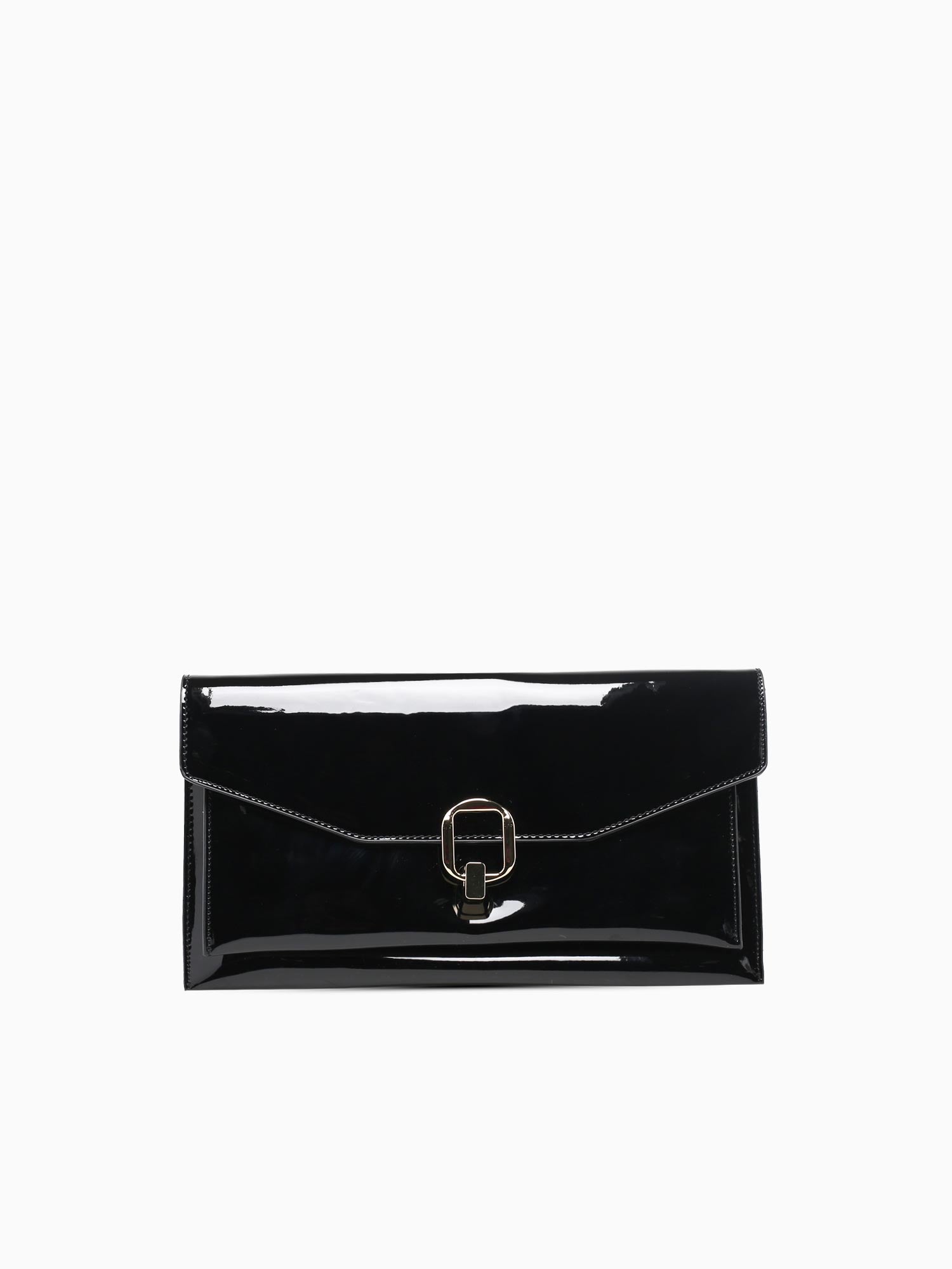 Sofia Clutch Black Pat Black