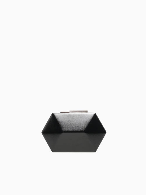 Diamond Box Bag Gold Black