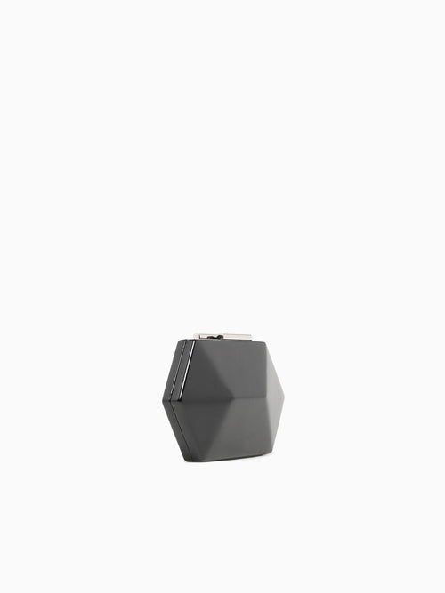Diamond Box Bag Gold Black