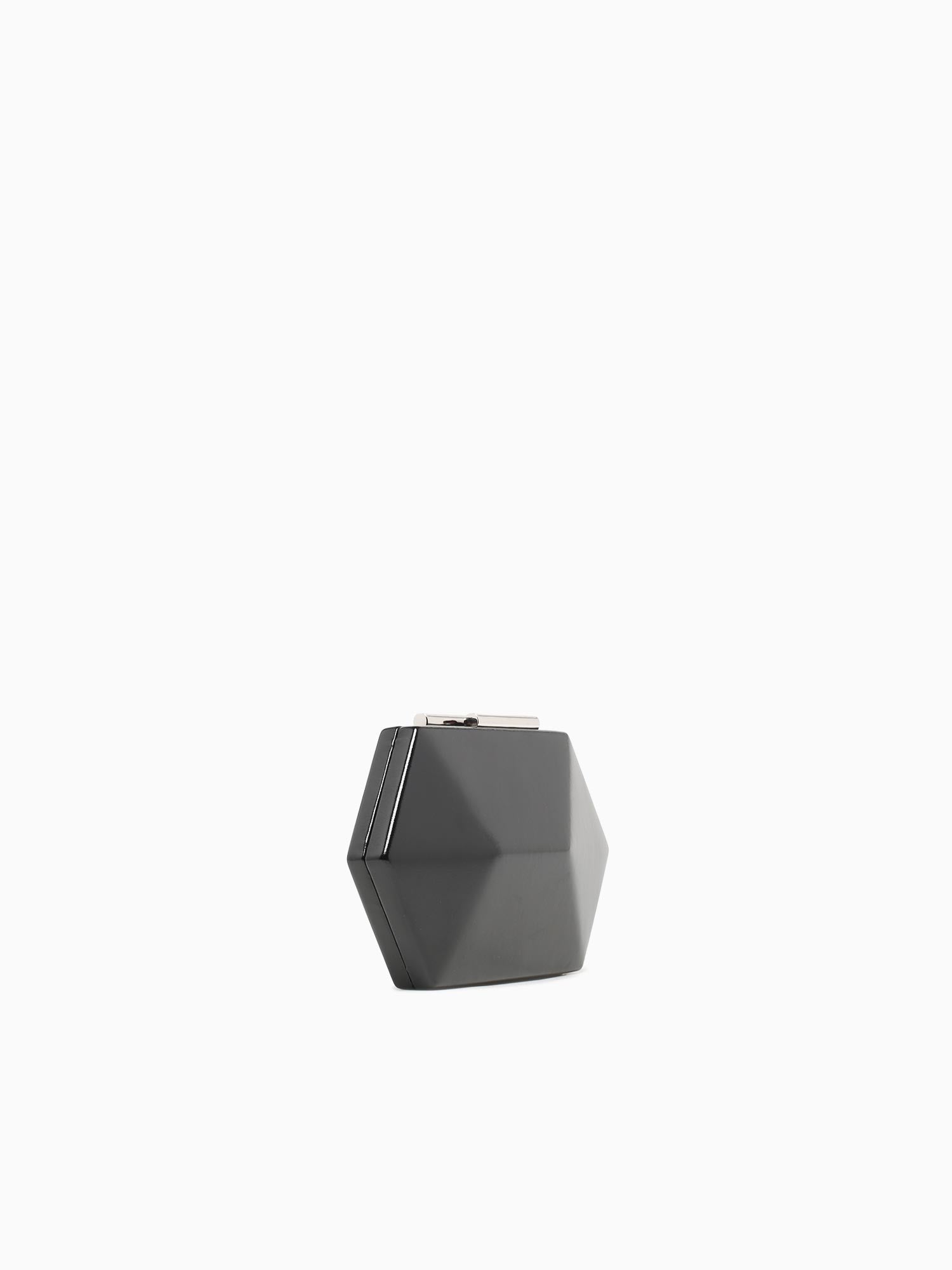 Diamond Box Bag Gold Black