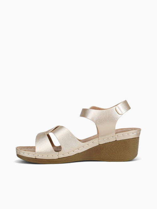 Jackie Gold Metallic Gold / 5 / M