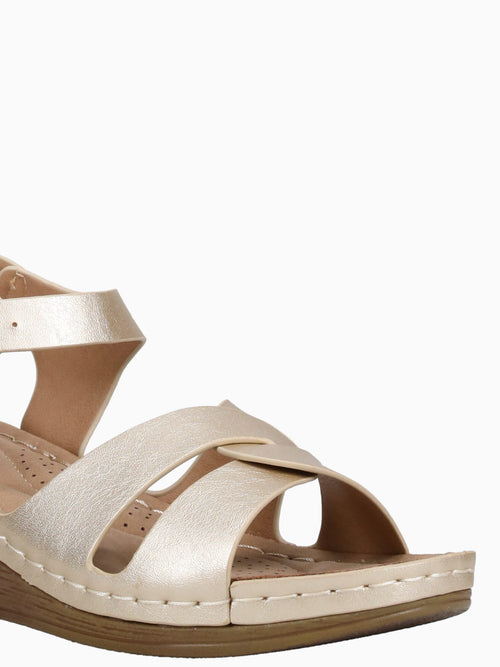 Jackie Gold Metallic Gold / 5 / M