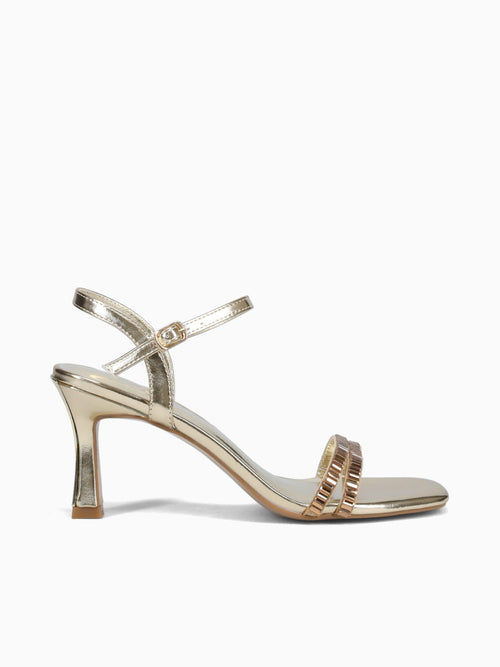 Tina Gold Metallic Stones Gold / 5 / M