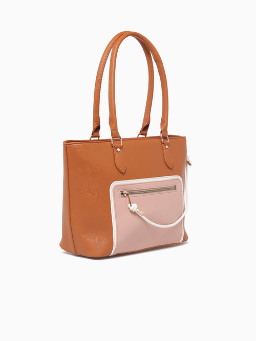 Charlotte Tote Tan Multi Brown Multi