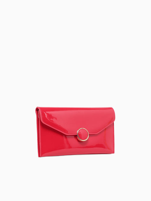 Luna Clutch Red Red