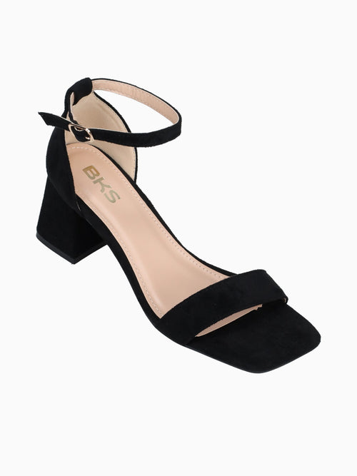 Emilie Black Microsuede Black / 5 / M