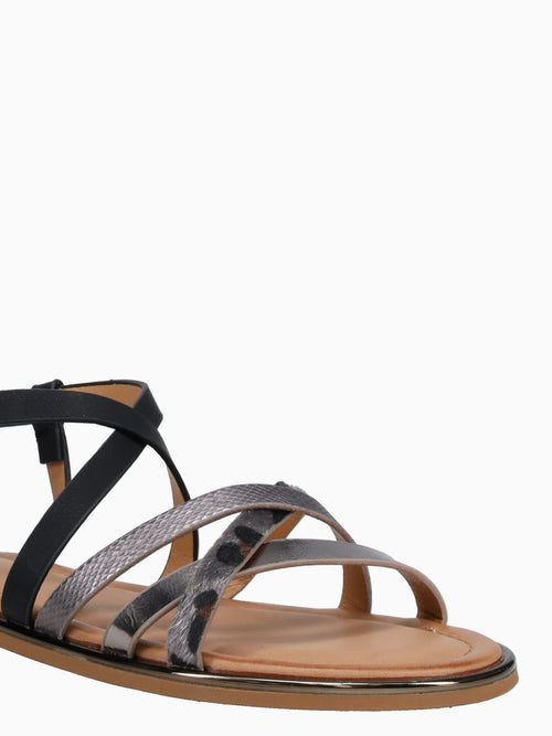 Pina Black Leopard Smooth Black / 5 / M