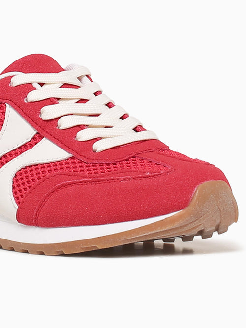 Penelope Red Smooth Textile Red / 5 / M