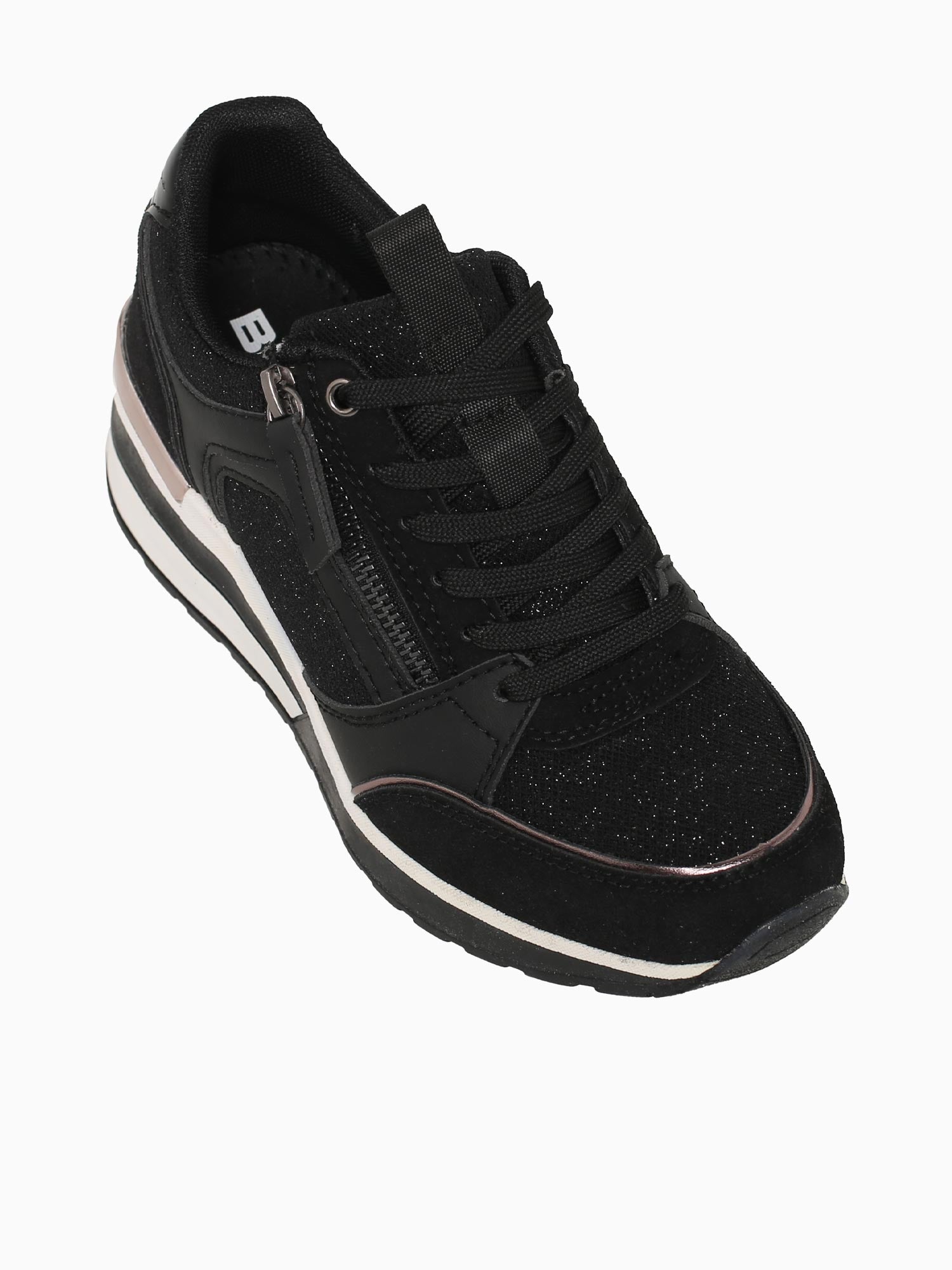 Portia Black Smooth Text Black / 5 / M