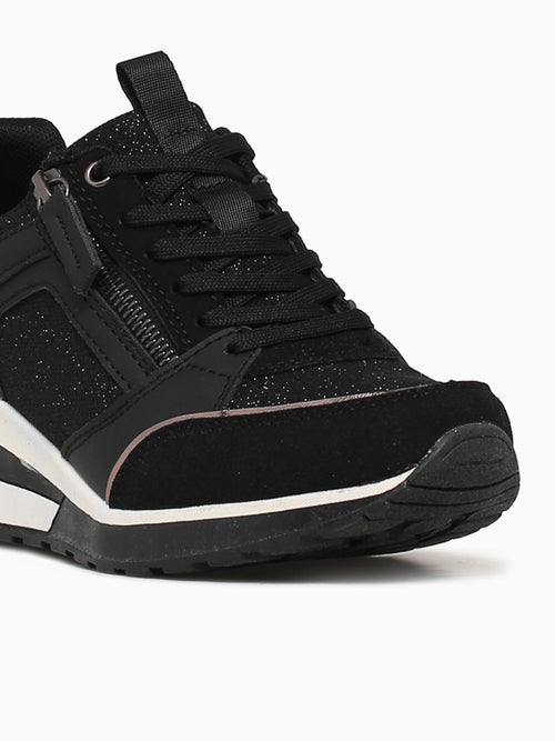 Portia Black Smooth Text Black / 5 / M