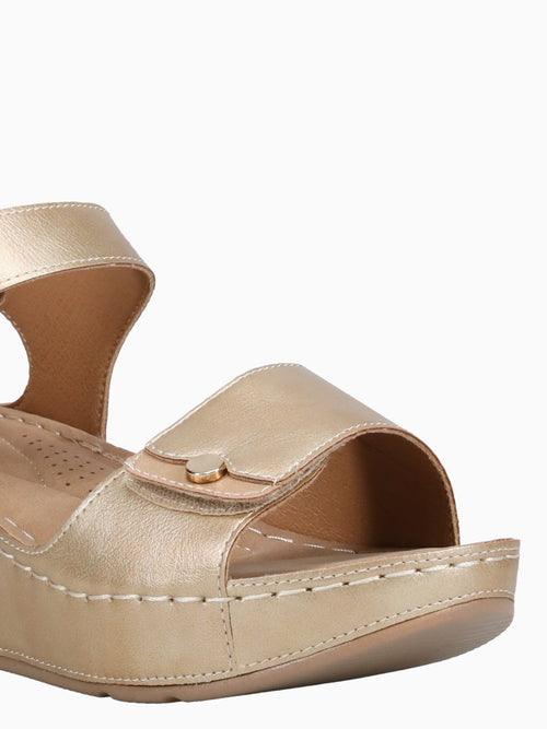 Marta Gold Metallic Gold / 5 / M