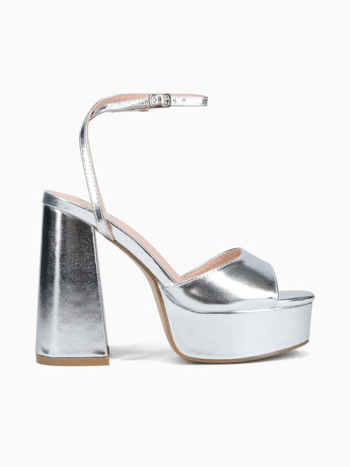 Jaxine Silver Metallic Silver / 5 / M