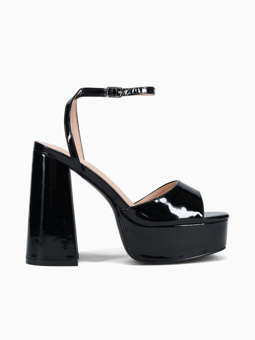 Jaxine Black Patent Black / 5 / M