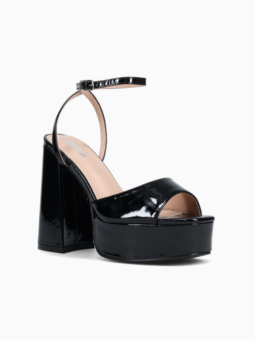Jaxine Black Patent Black / 5 / M