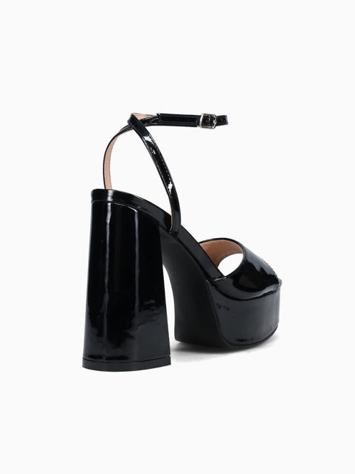 Jaxine Black Patent Black / 5 / M