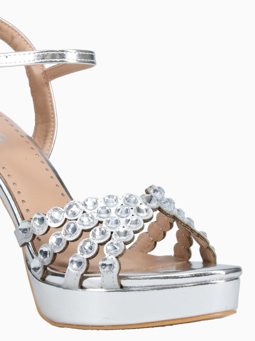 Barney Silver Metallic Pewter / 5 / M