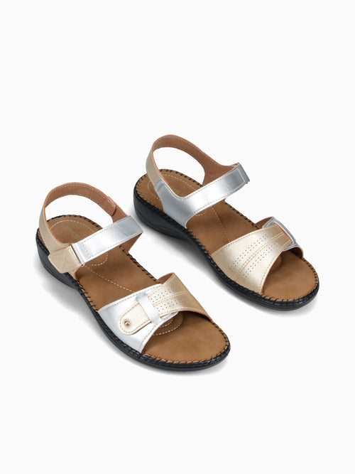 Marjorie Gold Silver Metallic Gold / 5 / M