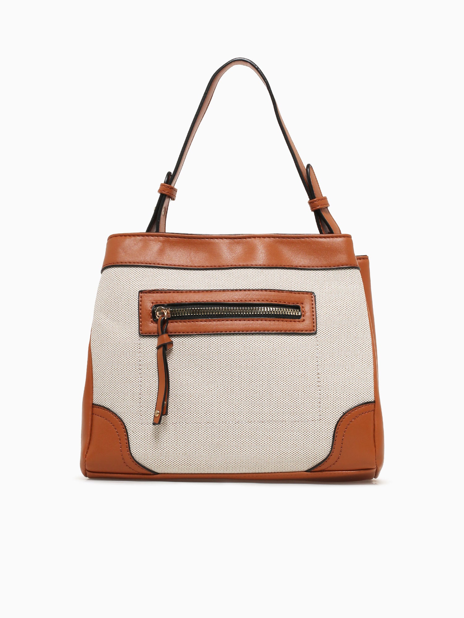 Miranda Top Handle Tan Canvas Tan