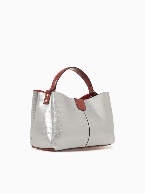 Fatima Top Handle Silver Silver