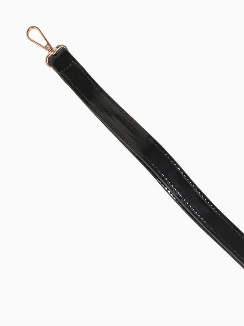 Polina Shoulder Bag Black Pat Black