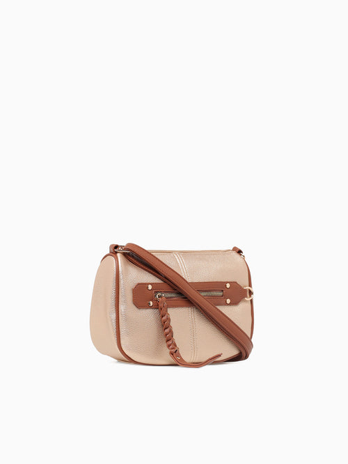 Vera Crossbody Gold Tan Gold