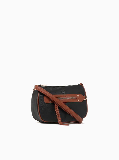 Vera Crossbody Black Tan Black