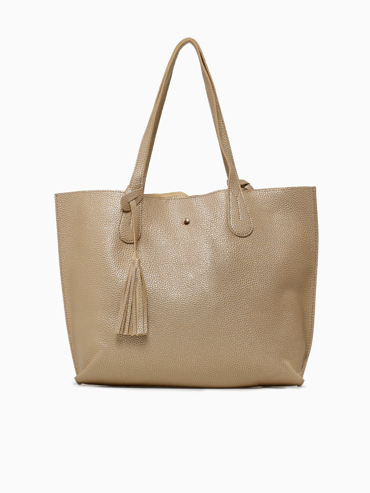 Simple Tote Gold Gold