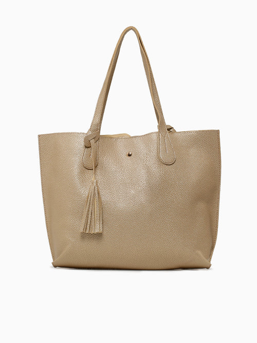 Simple Tote Gold Gold