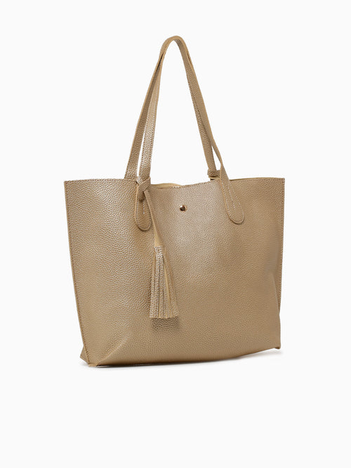 Simple Tote Gold Gold