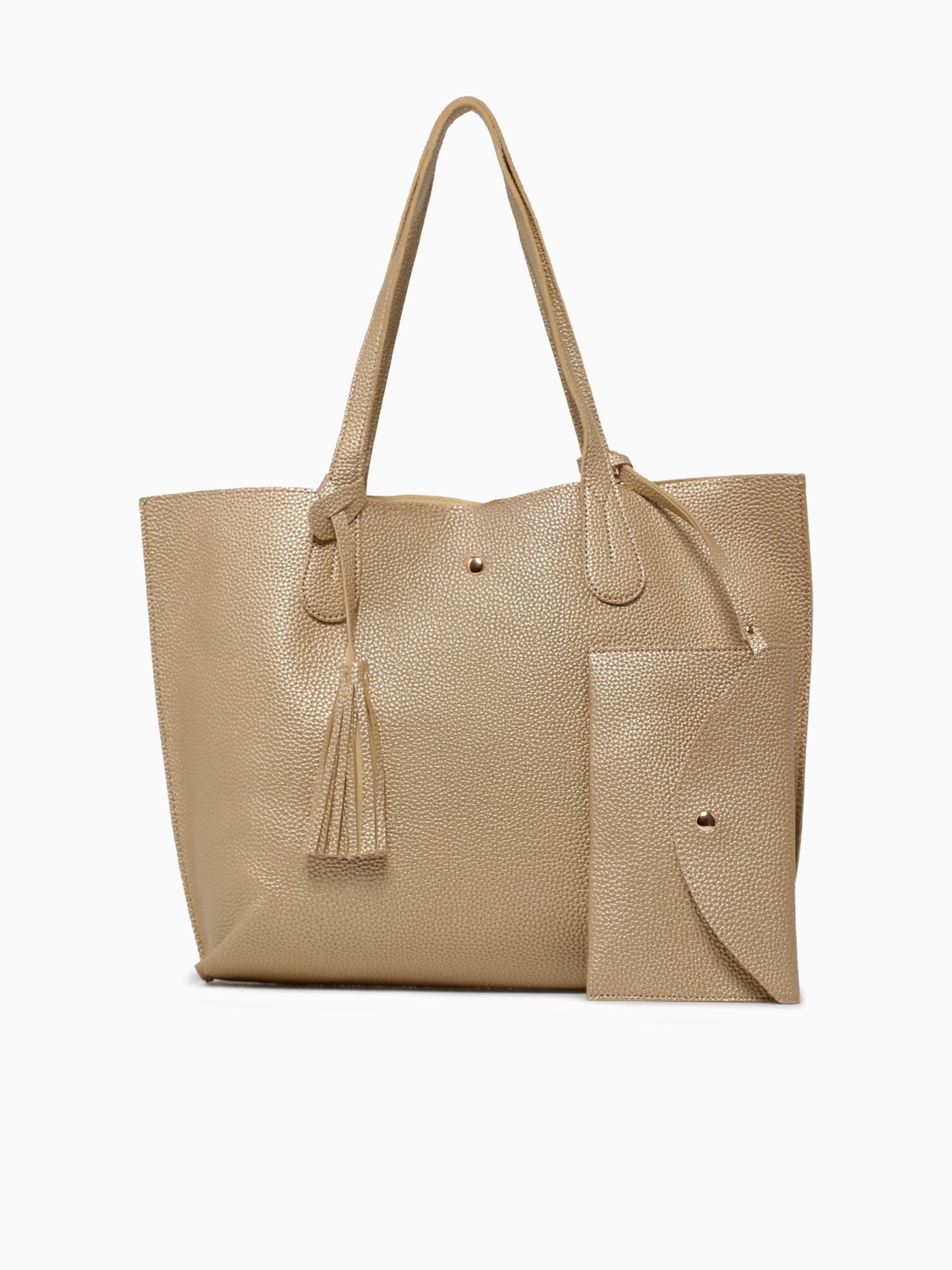 Simple Tote Gold Gold