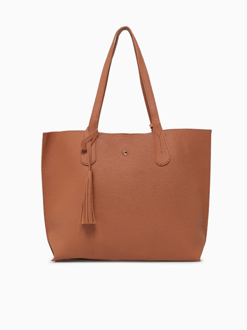 Simple Tote Tan Tan