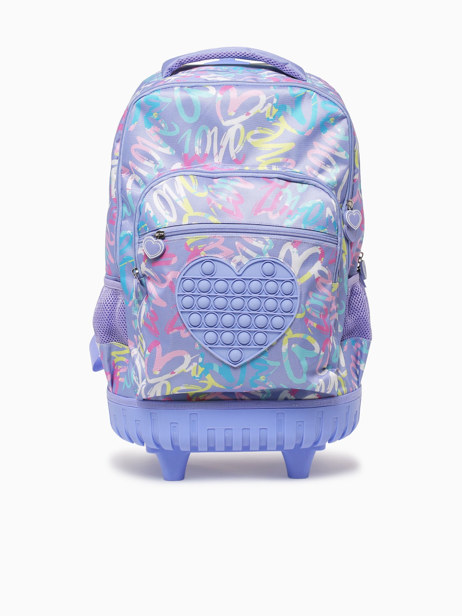 Heart Trolly Bag Purple Purple