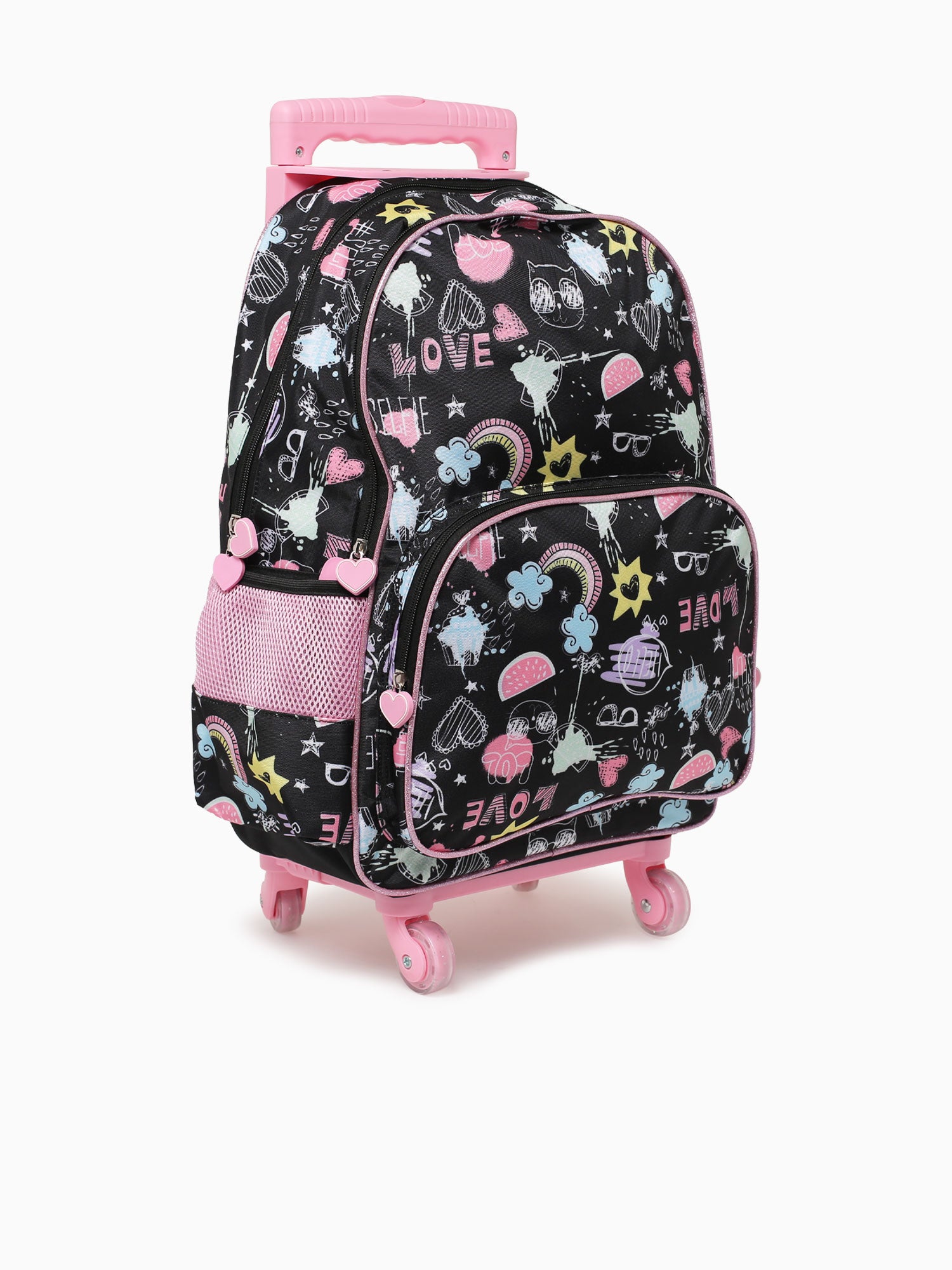 Cat Trolly Bag Black Black