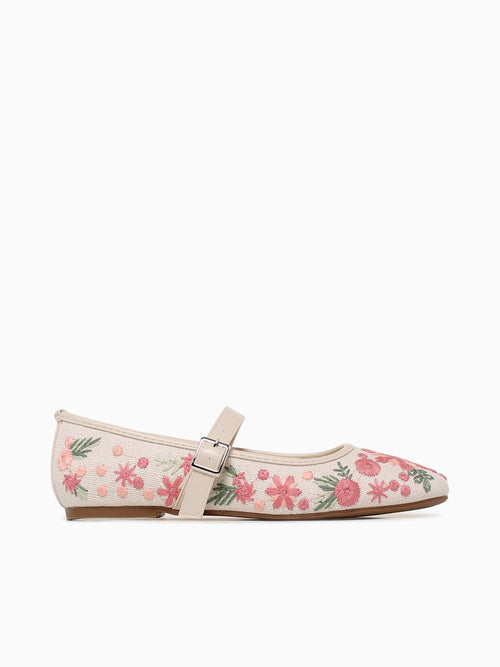 Vanessa Beige Floral Beige / 5 / M