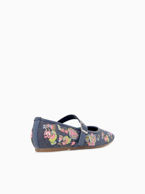 Vanessa Denim Floral Blue / 5 / M