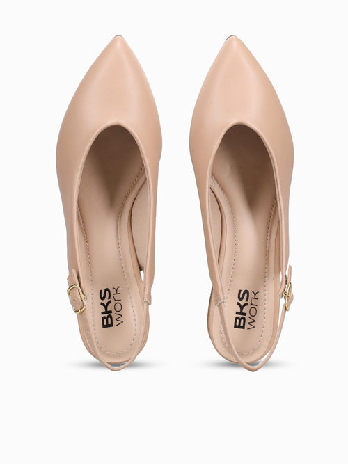 Paulette Nude Napa Taupe / 5 / M